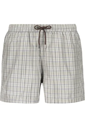 MOORER Badkläder, Herr, XL, Läder, Snabbtorkande badshorts med motiv