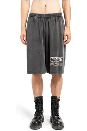 032c Shorts, Herr, L, Bomull, Komfort Telepresence Svarta Shorts