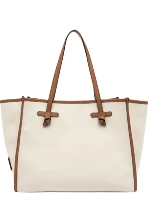 Gianni chiarini Väska, Dam, ONE Size, Läder, Minimalistisk Bicolor Handväska med Läderdetaljer