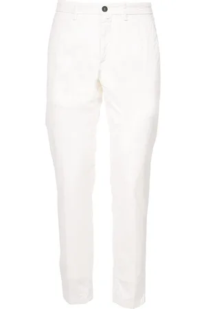 Siviglia Byxor, Herr, W31, Bomull, Slim Fit Bomull Gabardine Byxor