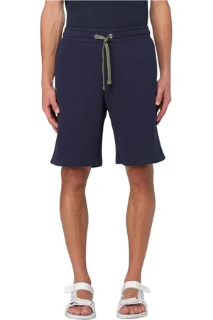 Blauer Shorts, Herr, S, Bomull, Blå Huva med Dragkedja