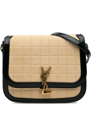 Saint Laurent Pre-owned, Dam, ONE Size, Mocka, Pre-owned Mocka crossbodyvskor