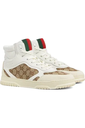 Gucci Skor, Dam, 36 EU, Vita Sneakers Re-web High Stil