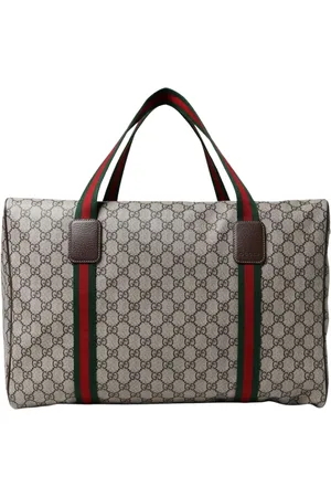 Gucci Väska, Herr, ONE Size, Läder, Canvas Resa Duffel Väska