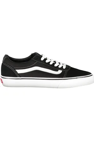 Vans Skor, Herr, 40 EU, Herr Svarta Atletiska Sneakers med Kontrastdetaljer