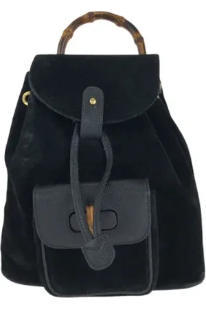 Gucci Pre-owned, Dam, ONE Size, Mocka, Pre-owned Mocka ryggsckar