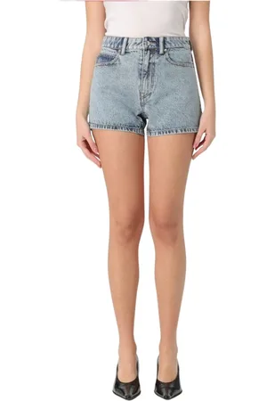 Alexander Wang Shorts, Dam, W27, Blå Jeansshorts Stilren Mångsidig Design