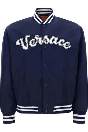 VERSACE Jacka, Herr, M, Nylon, Blå Bomberjacka