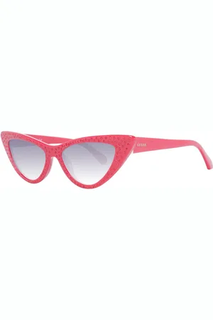 Guess Accessoarer, Dam, ONE Size, Röda Cat Eye Solglasögon Gradientlins