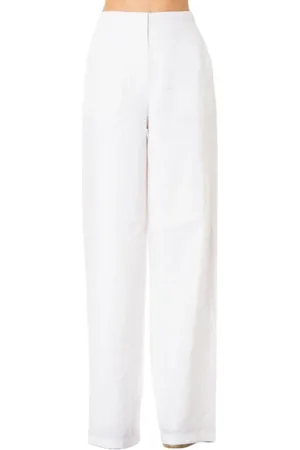 Max Mara Byxor, Dam, M, Linne, Vita Linne Palazzo Byxor