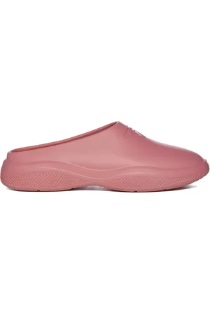 Prada Skor, Dam, 37 EU, Rosa Slip-On Gummimules