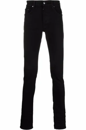 AMIRI Jeans, Herr, W29, Bomull, Svarta Skinny Cut Ripped Jeans