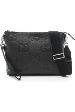 Gucci Pre-owned, Herr, ONE Size, Läder, Pre-owned Laeder crossbodyvskor