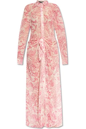 VERSACE Klänning, Dam, M, Polyester, Klänning med midjedrapering