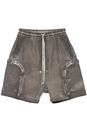 Rick Owens Shorts, Herr, L, Bomull, Bauhaus Elastisk Dragsko Bomullsshorts