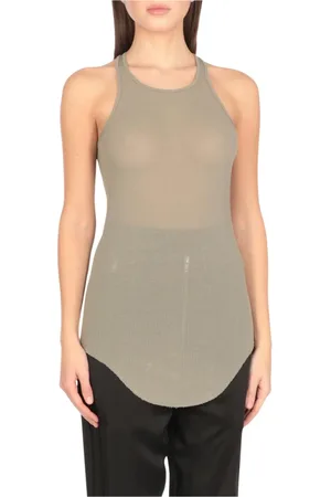 Rick Owens Topp, Dam, 2Xs, Räfflad Racerback Tanktop