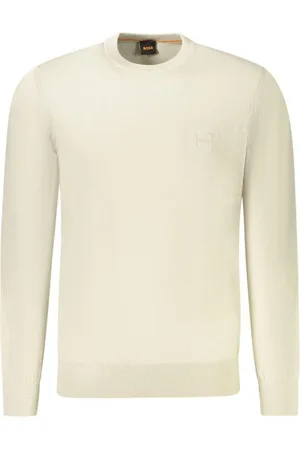 HUGO BOSS Stickade tröjor & koftor, Herr, S, Bomull, Bomullstickad Tröja Herr Casual
