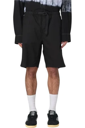 Msgm Shorts, Herr, L, Bomull, Svarta Casual Shorts med Bälte