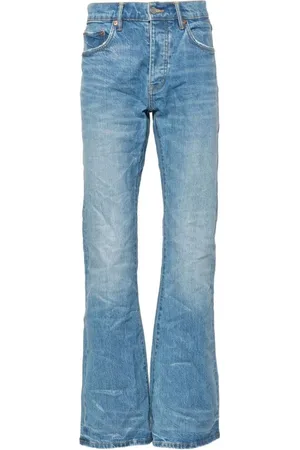 Purple Brand Jeans, Herr, W31, Denim, Blå Denim Bootcut Jeans