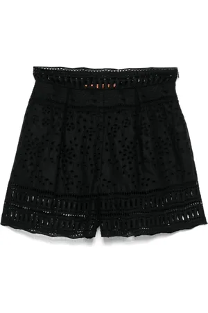 ERMANNO SCERVINO Shorts, Dam, S, Svarta Shorts med Sidoficka Dragkedja