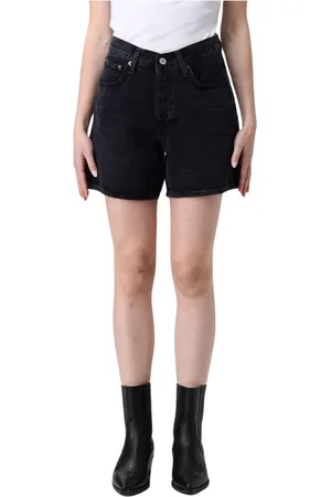 AGOLDE Shorts, Dam, W24, Bomull, Svarta Jean Shorts Stilren Modern Passform