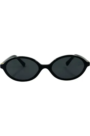Miu Miu Accessoarer, unisex, ONE Size, Elegant Oval Solglasögon med Spegellinser