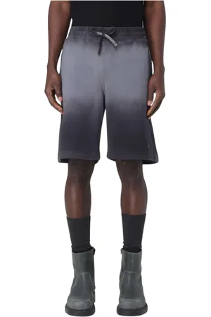 Diesel Shorts, Herr, XS, Bomull, Svart Ombre Dye Sweatshorts