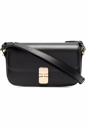 A.P.C. Väska, Dam, ONE Size, Läder, Svart läder axelväska