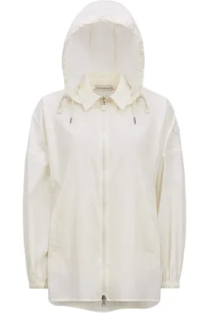 Moncler Jacka, Dam, 2Xs, Vit Avtagbar Huva Dragkedja Jacka