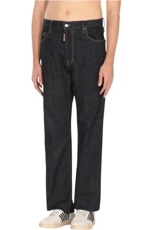 Dsquared2 Jeans, Herr, M, Denim, Stiliga Distressed Slim-Fit Denim Jeans