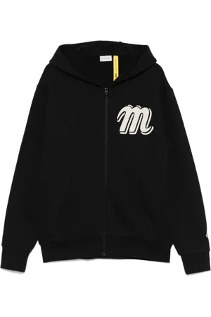 Moncler Sweatshirts & Hoodies, Herr, L, Svart Zip-Up Sweater Mercedes Benz