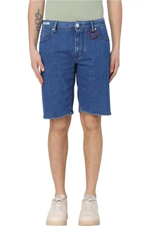 sartoria tramarossa Shorts, Herr, W40, Denim, Casual Denim Shorts