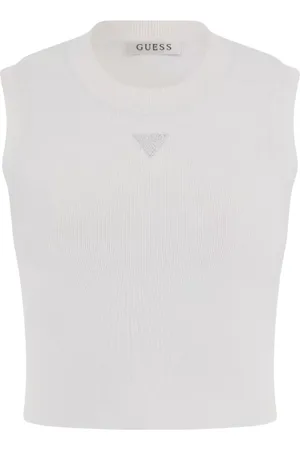 Guess Topp, Dam, M, Alexia Tank Top med Rhinestone Logo