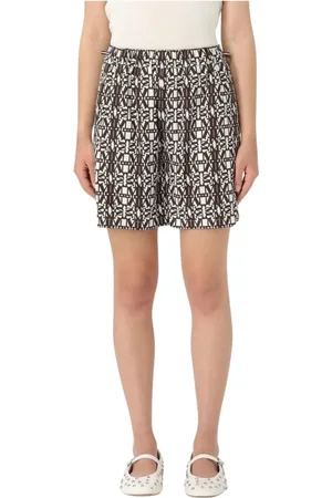 Max Mara Shorts, Dam, XS, Geometriskt Mönster Shorts för Kvinnor