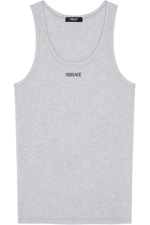 VERSACE Topp, Herr, S, Läder, Grå Underkläder för Män
