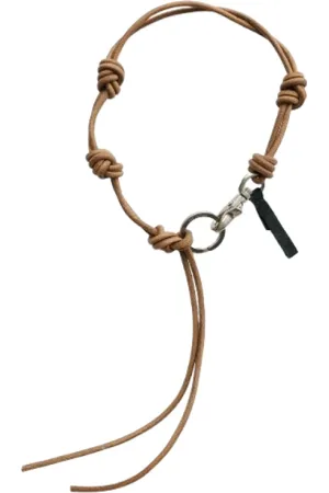 OUR LEGACY Accessoarer, Herr, ONE Size, Läder, Naturläder Nyckelring med Silverdetalj