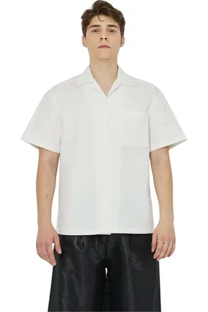 John Richmond Skjorta, Herr, 2Xl, Bomull, Skjorta med ton-i-ton broderad logotyp på framsidan