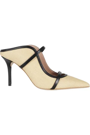 MALONE SOULIERS Skor, Dam, 37 EU, Läder, Naturlig Raffia Maureen Mul