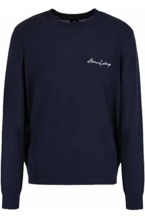 Armani Exchange Stickade tröjor & koftor, Herr, L, Stiliga Sweaters Kollektion