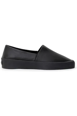FEAR OF GOD Skor, Herr, 43 EU, Läder, Svart läder slip-on loafer