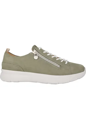 Ganter Skor, Dam, 37 1/2 EU, Bred passform Grön Sneaker för Kvinnor
