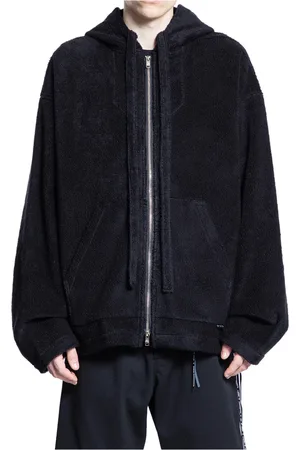 MASTERMIND Sweatshirts & Hoodies, Herr, L, Svart Huva Fleece Jacka Skull Print