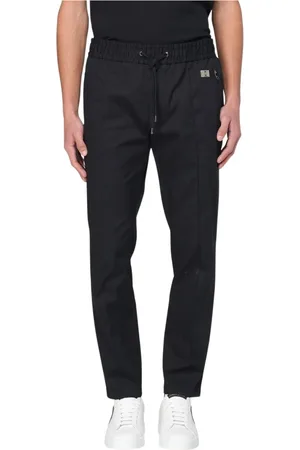 Dolce & Gabbana Byxor, Herr, M, Svarta Dragsko Avslappnade Byxor