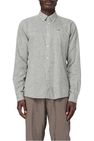 Barbour Skjorta, Herr, 3Xl, Bomull, Vit Linne Bomull Skjorta