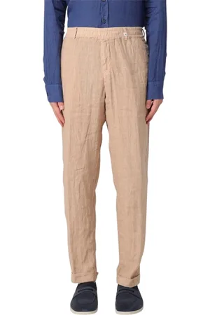 MYTHS Byxor, Herr, M, Linne, Stiliga Sand Casual Byxor