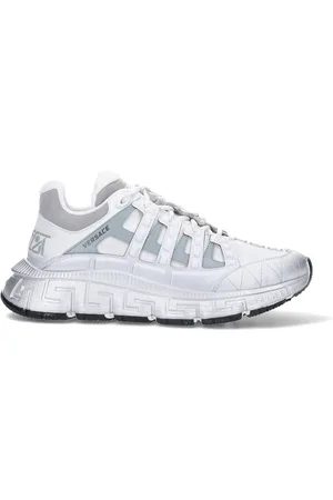 VERSACE Skor, Herr, 44 EU, Vita Sneakers Trigreca Stil