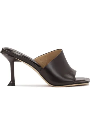 Kazar Skor, Dam, 41 EU, Läder, Mörkbruna flip-flops med en koppklack