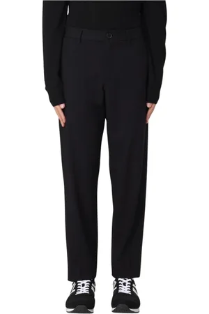 Armani Exchange Byxor, Herr, W31, Stiliga Svarta Straight-Leg Byxor