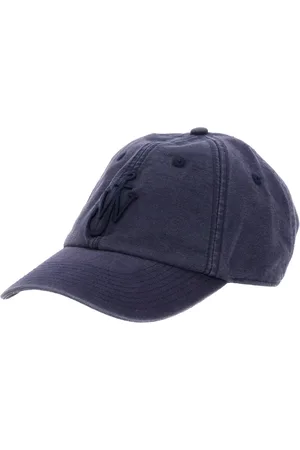 J.W.Anderson Accessoarer, Herr, ONE Size, Bomull, Blå Baseballkeps med Broderad Logotyp