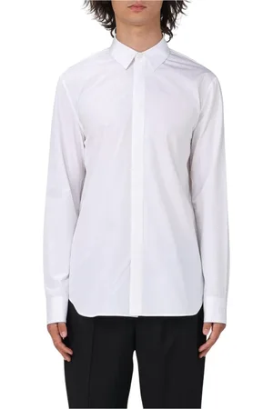 Jil Sander Skjorta, Herr, M, Bomull, Klassisk Bomullsskjorta, Vit, Minimalistisk Stil